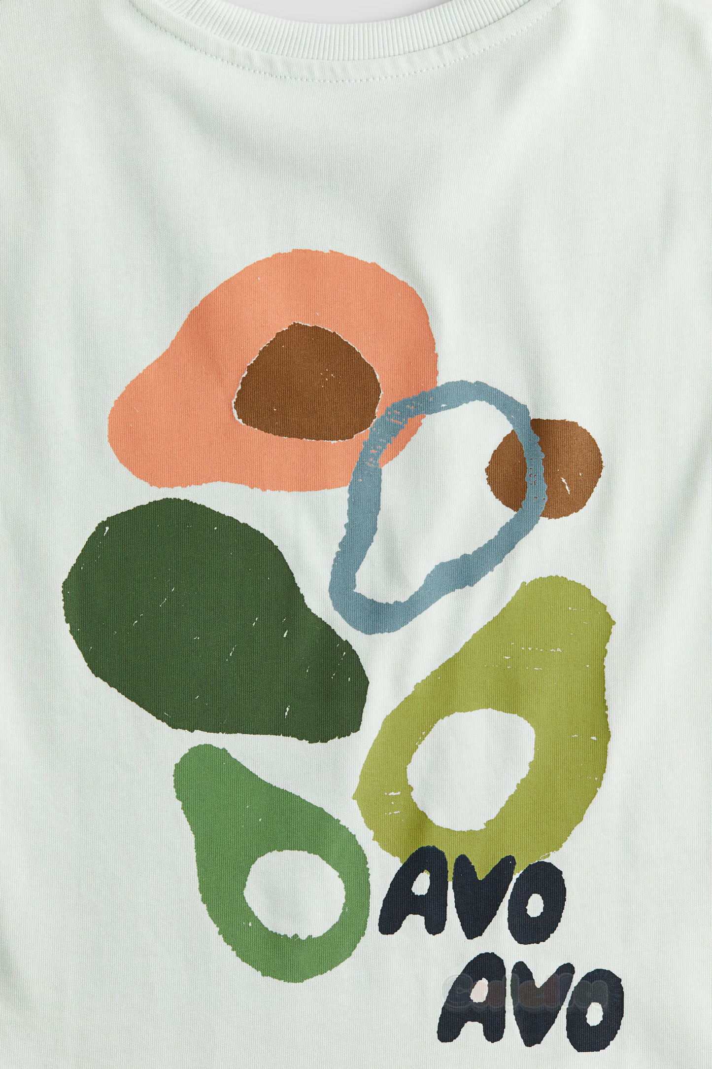 Franelita estampado de aguacate