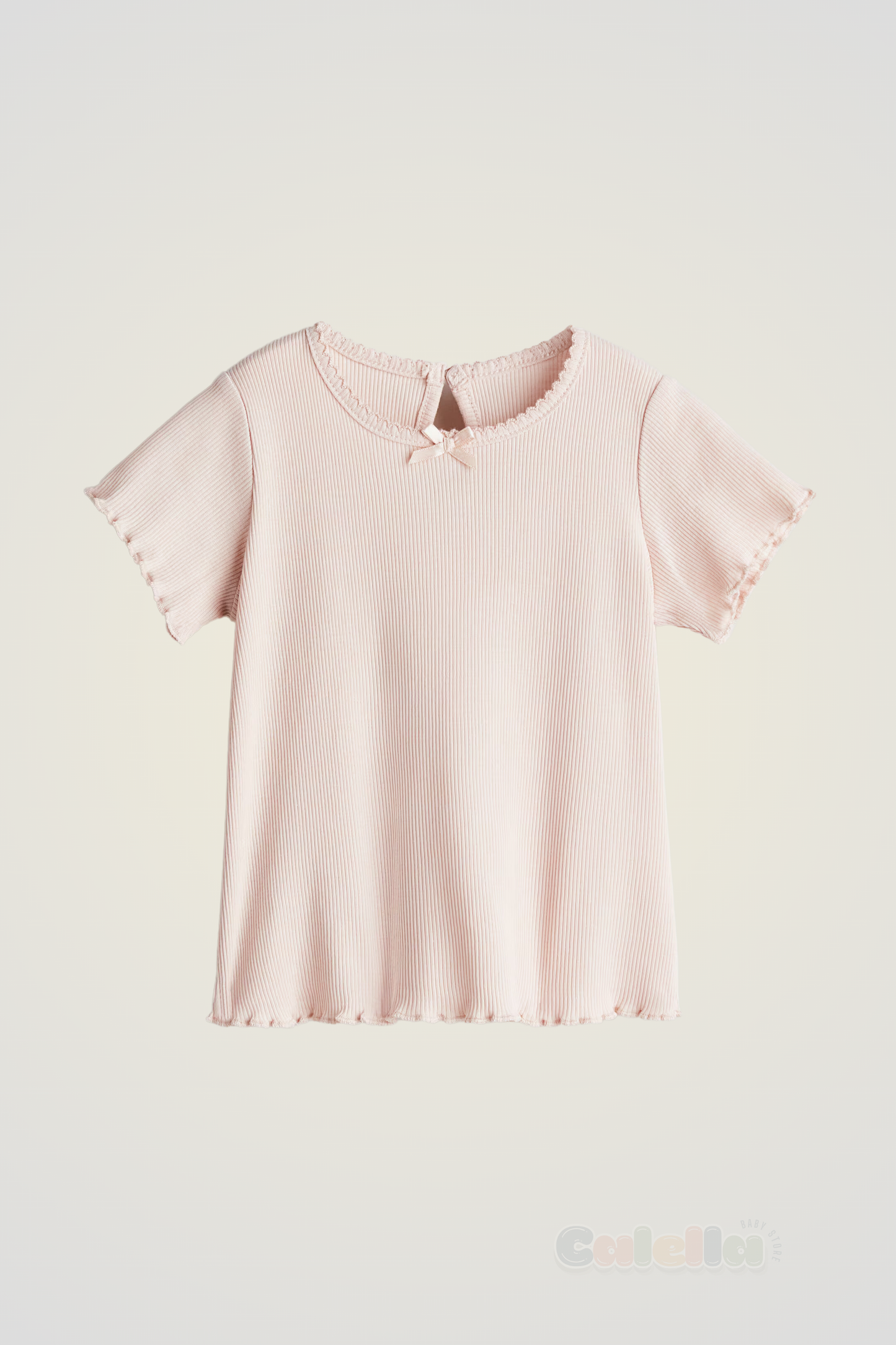 Blusita manga corta canalé