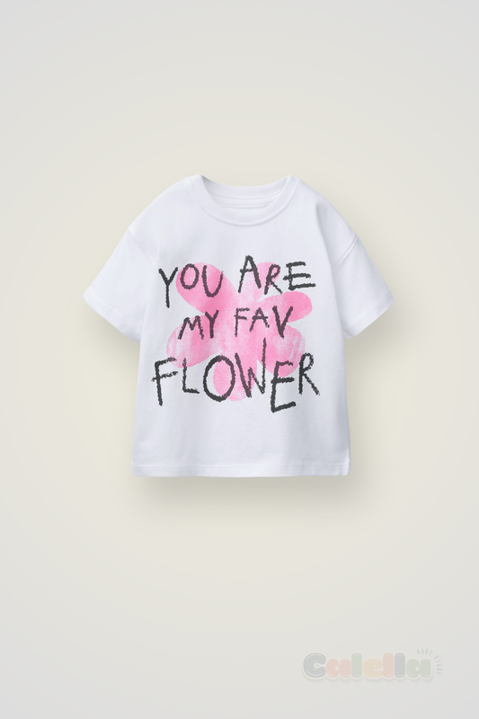 Franelita Estampada You Are My Fav Flower