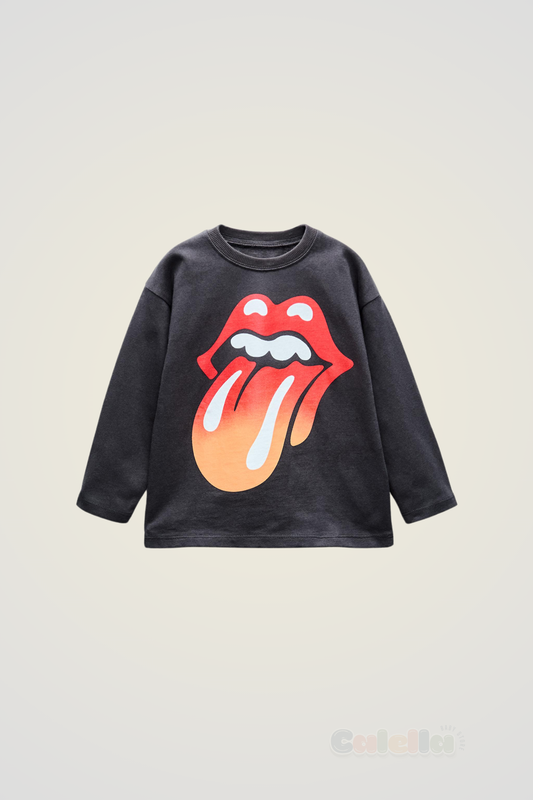 Franelita manga larga Rolling Stones