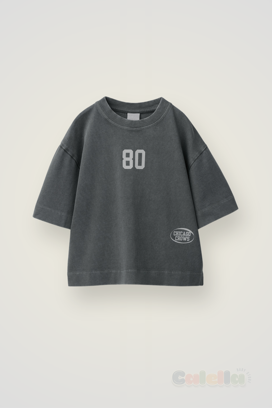 Franela Oversize Estampado Numérico