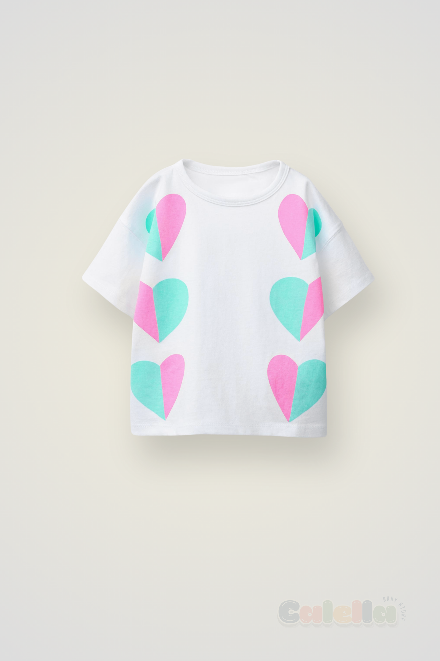 Franelita Estampado Corazones