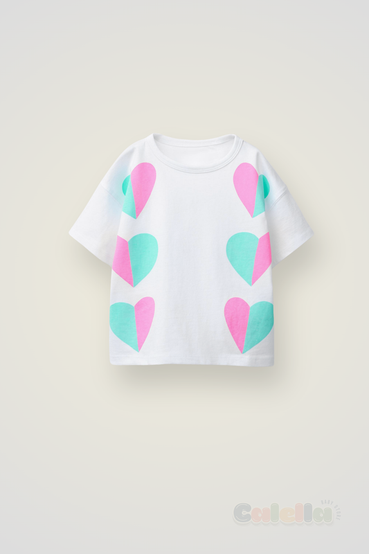 Franelita Estampado Corazones